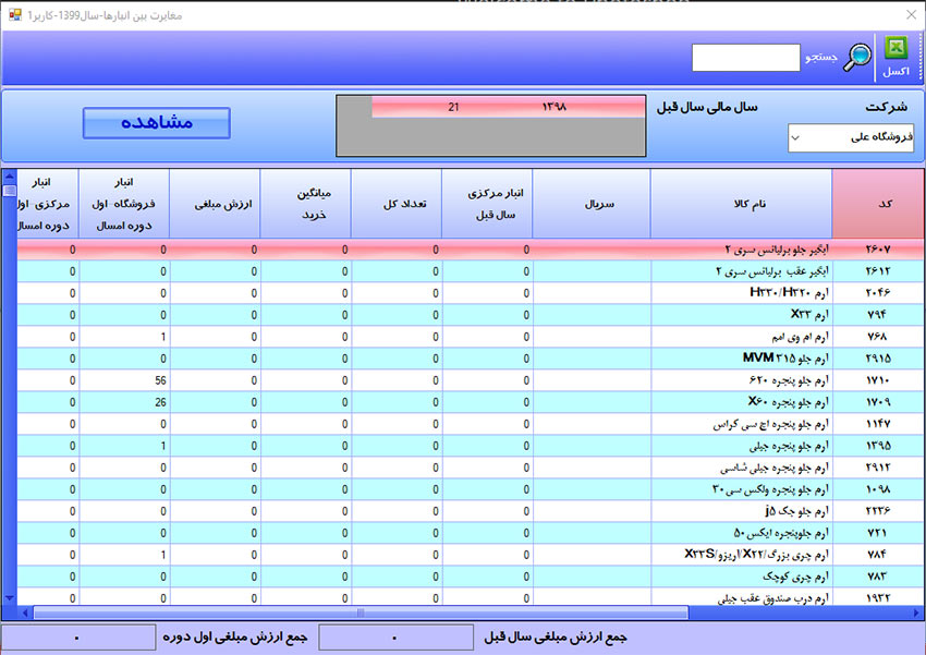 نرم افزار حسابداری فروشگاهی